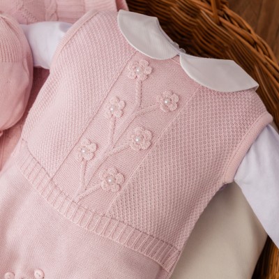 Saída de maternidade Ramo de flores croche Rosa